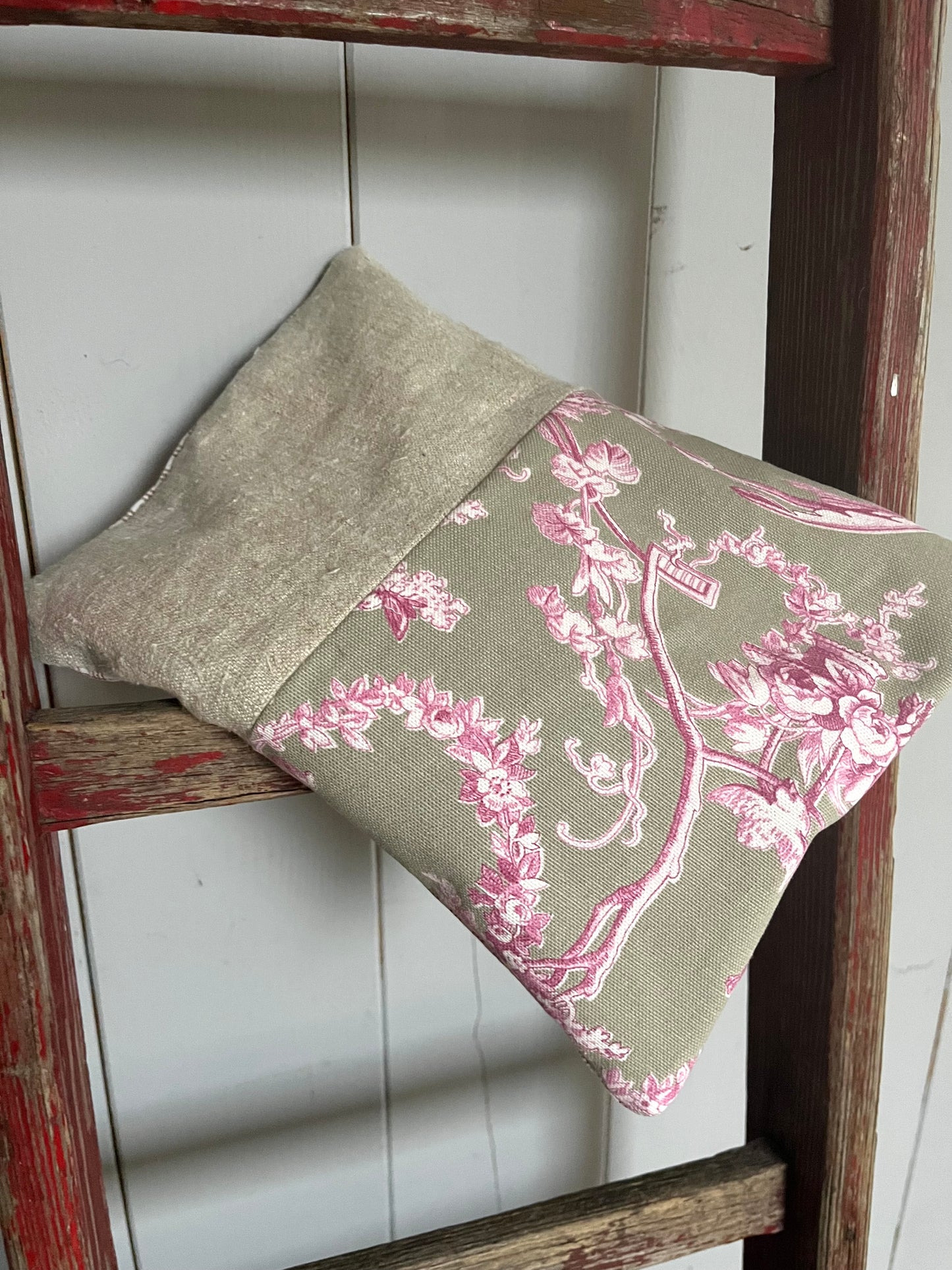 Kleines Dinkelkissen Leinen für den Nacken: 30 x 20