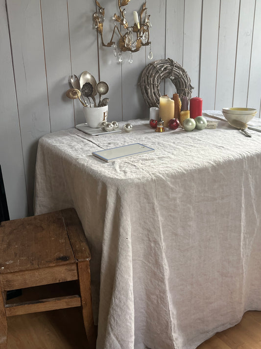 Original Bauernleinen Decke um 1890 - für Tisch oder als Überwurf