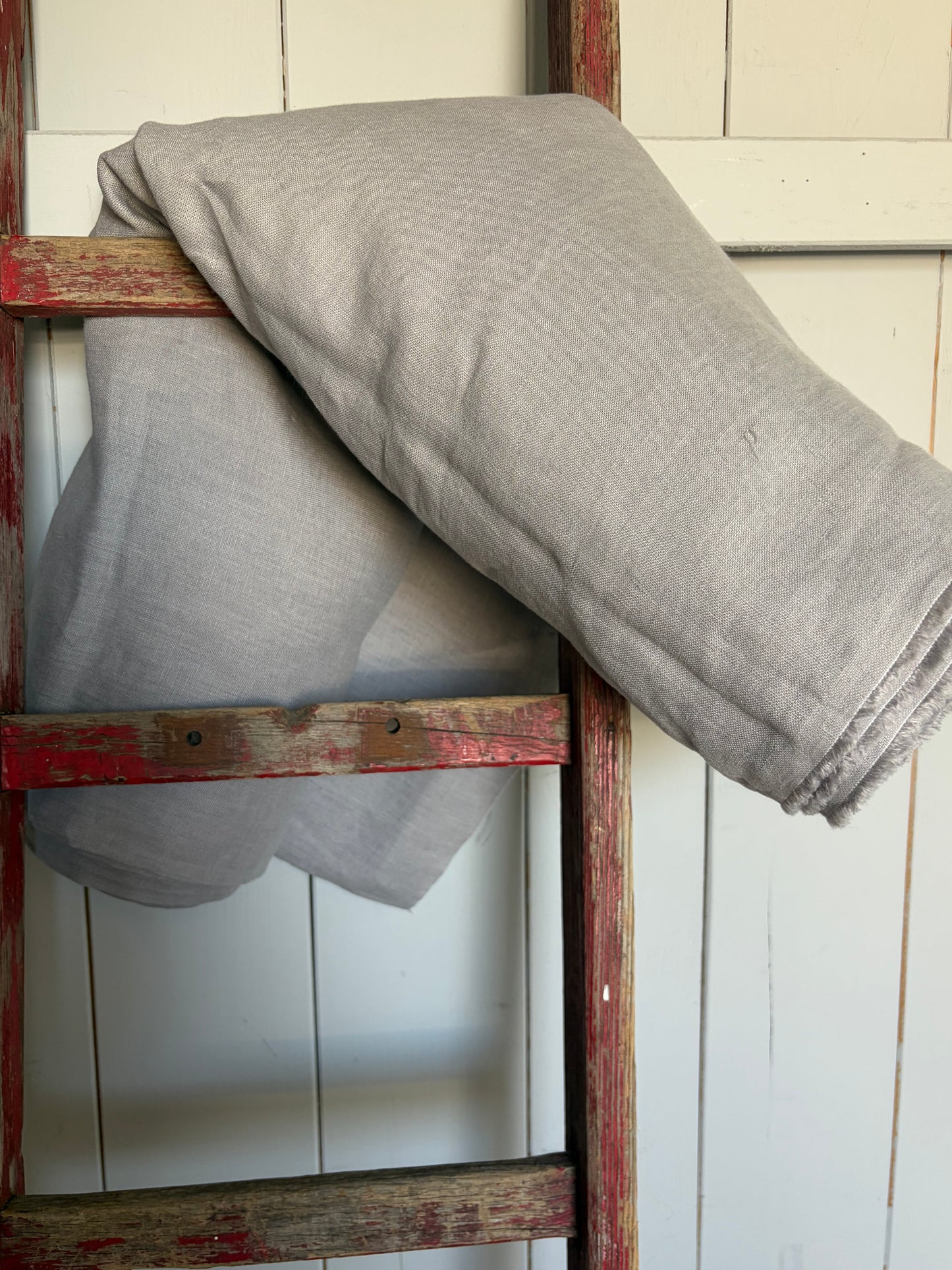 Washed Leinen in zart Grau 7 x 145