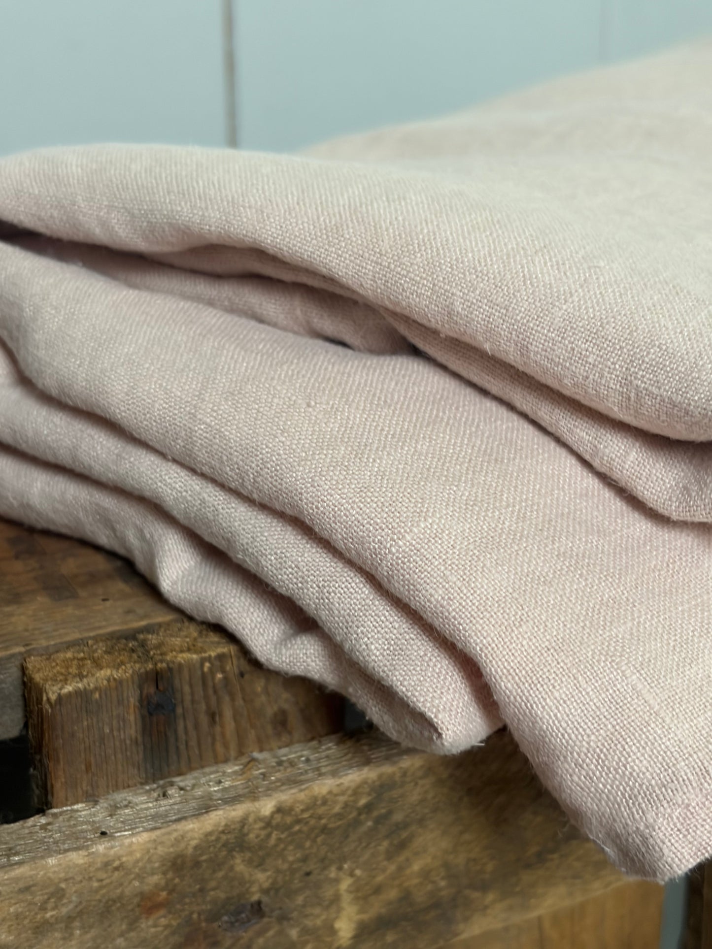 XL Leinentuch washed Leinen in Rosé 140 x 220
