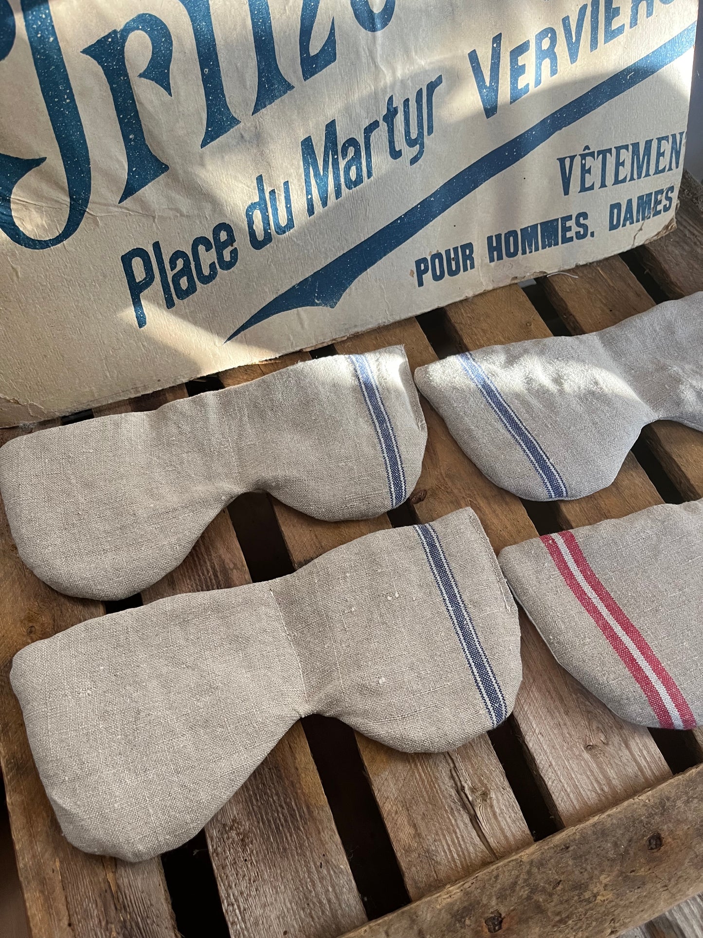 Kühlende Leinen-Augenmaske bei Migräne oder müden Augen