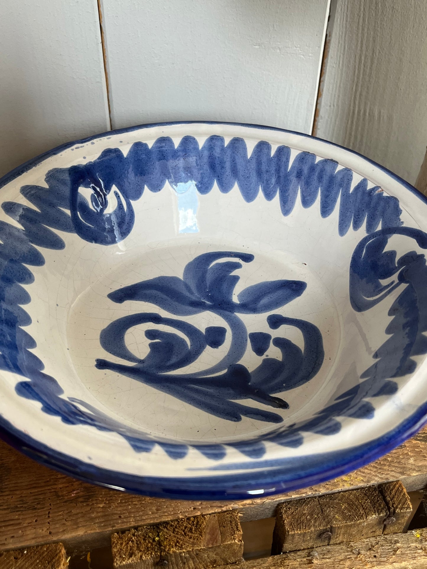 Keramik aus Granada - kleine Schüssel blau/weiß