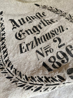 Charger l&#39;image dans la galerie, 1896: großer Leinensack A Engelke mit prächtigem Aufdruck
