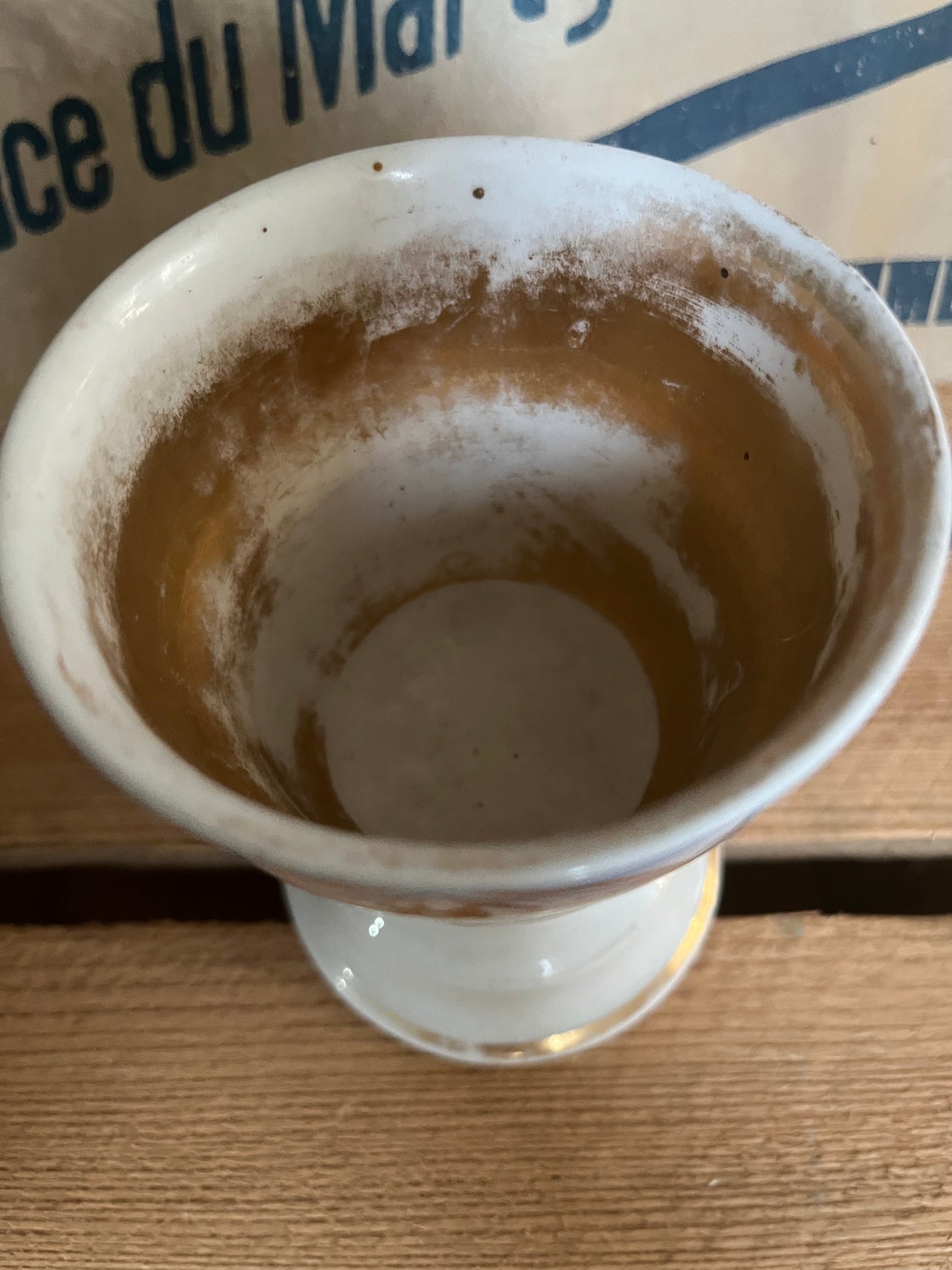 Antiker Kakaobecher Andenkenbecher Biedermeier