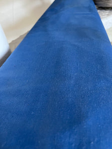 1 x 1,6 Meter hervorragender Inletstoff Blau im Ballen 1940 sauber