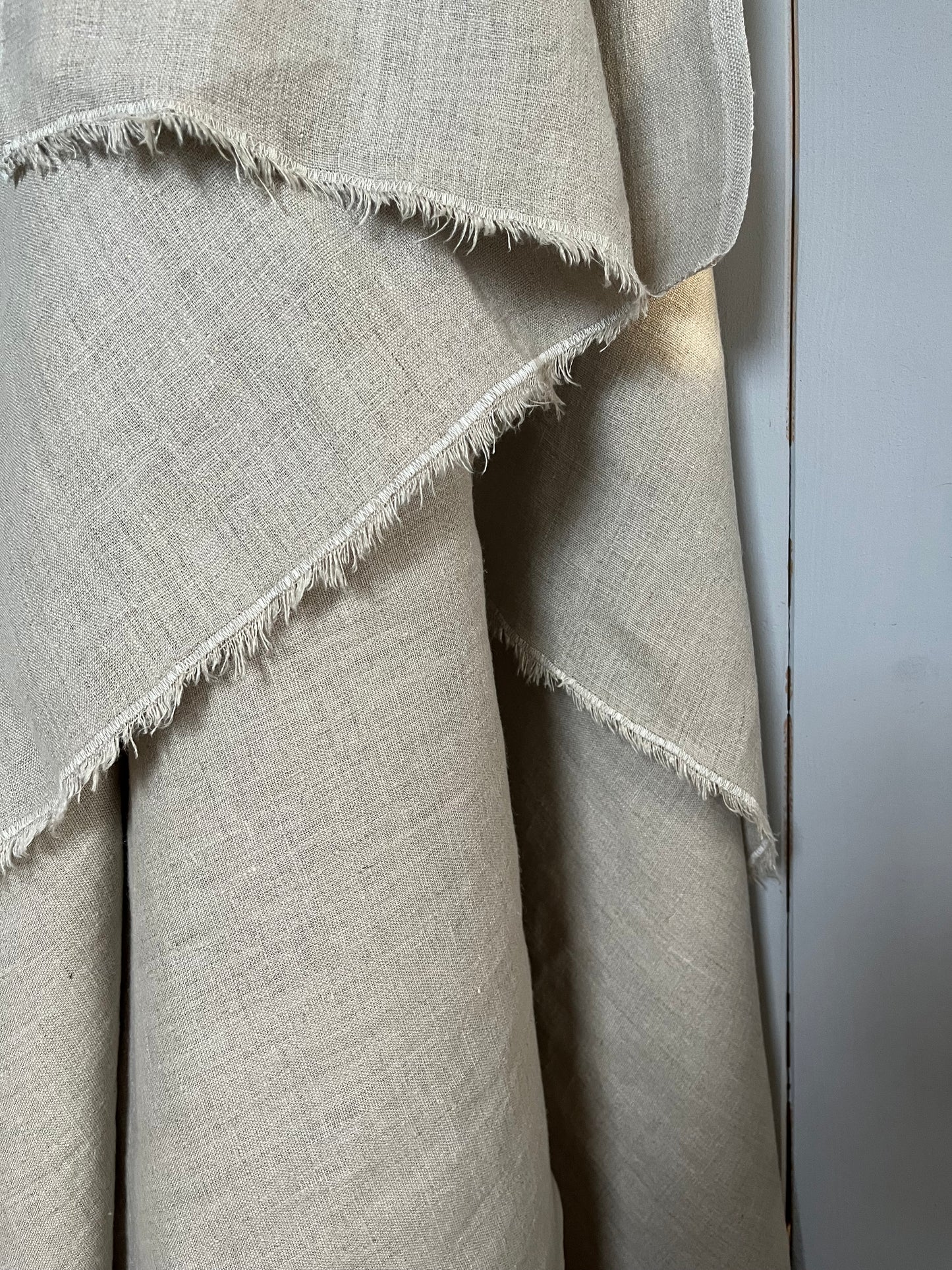 XL Leinen Decke, Überwurf aus schwerem Leinen Natur 200 x 155