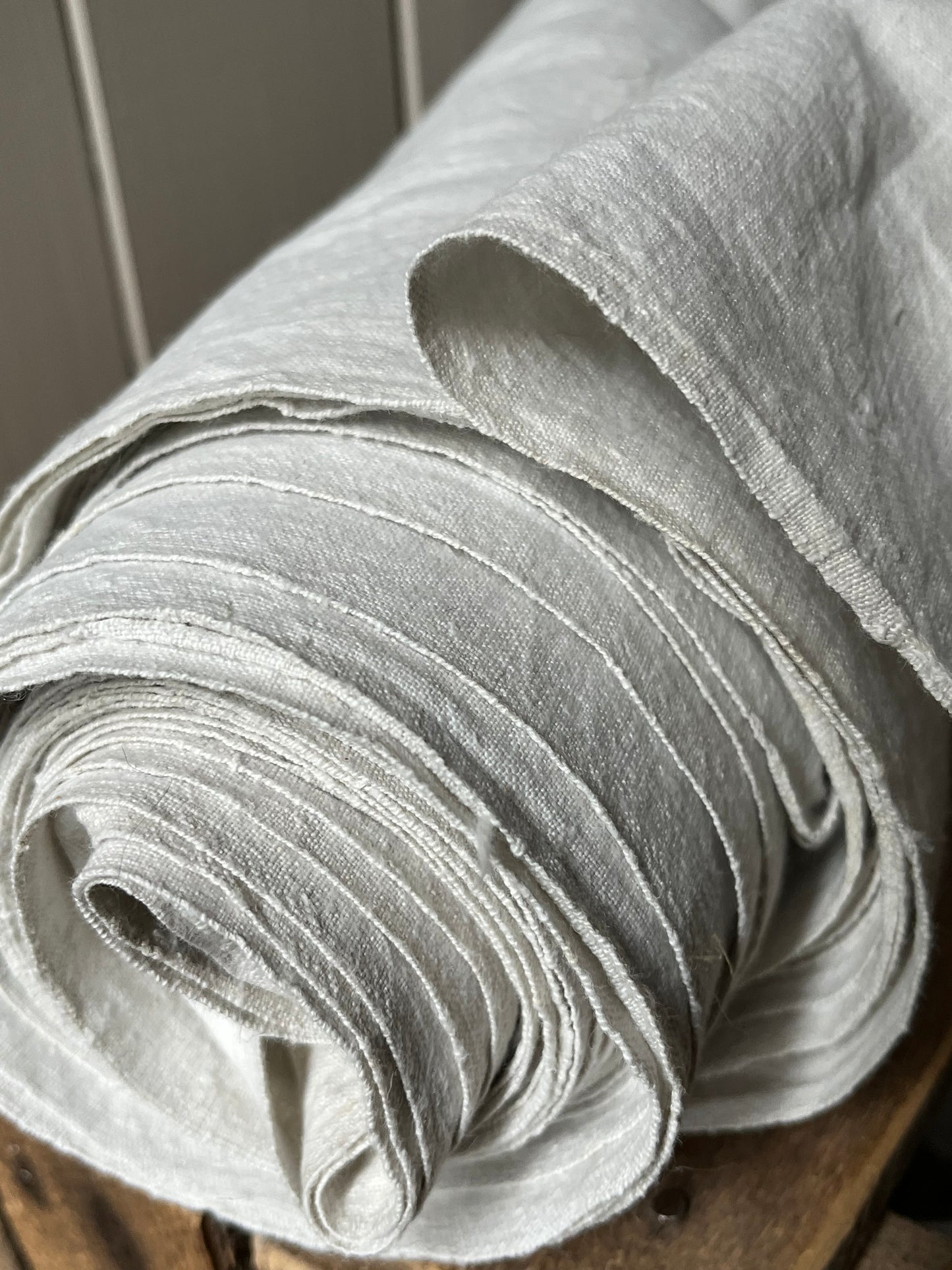 Fantastische 11,4 Meter handgewebtes Leinen aus Bayern um 1900 - 2,1 Kilo