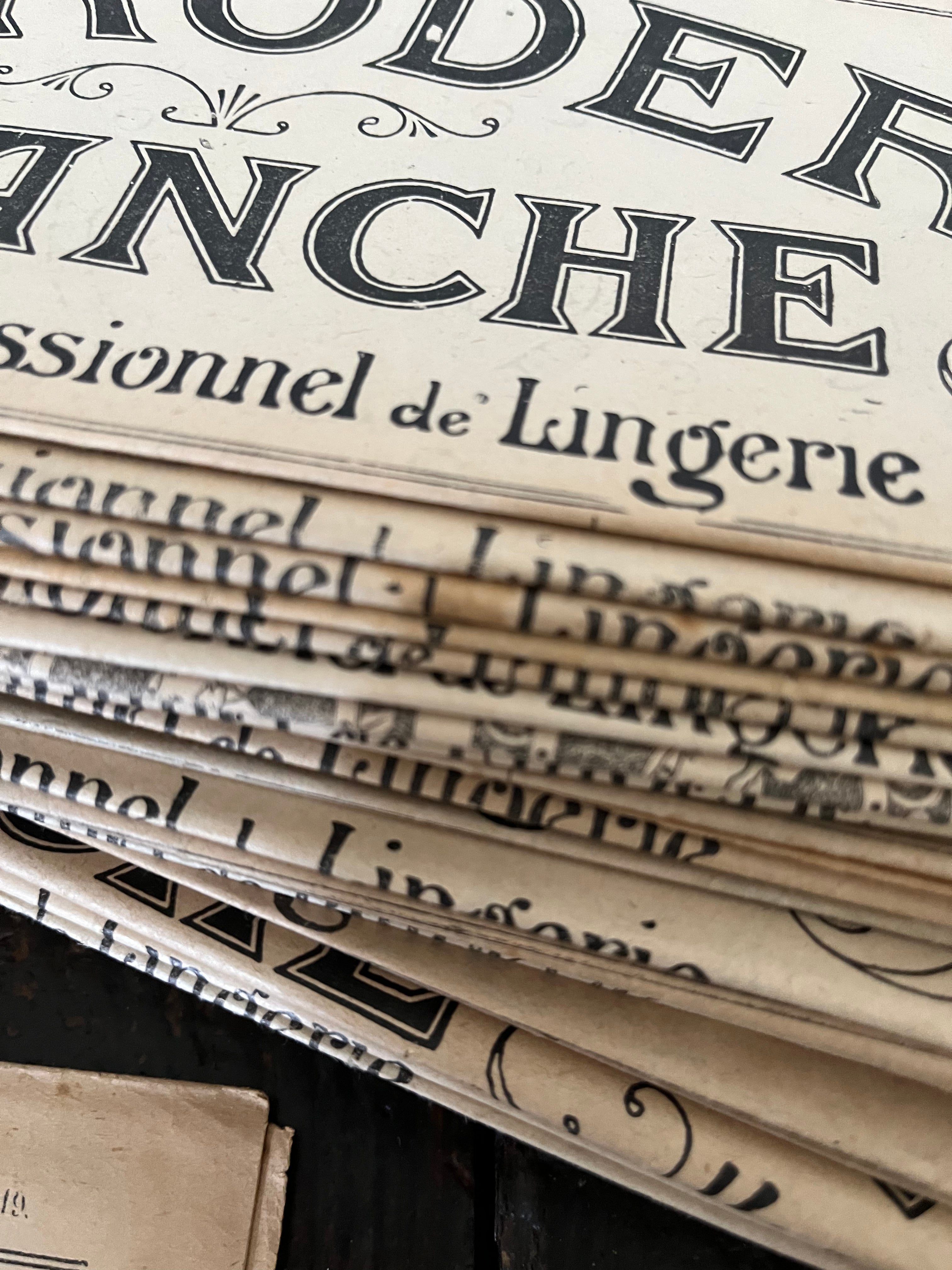 1919: über 100 Jahre alte französische Stick Vorlagen: La Broderie Blanche