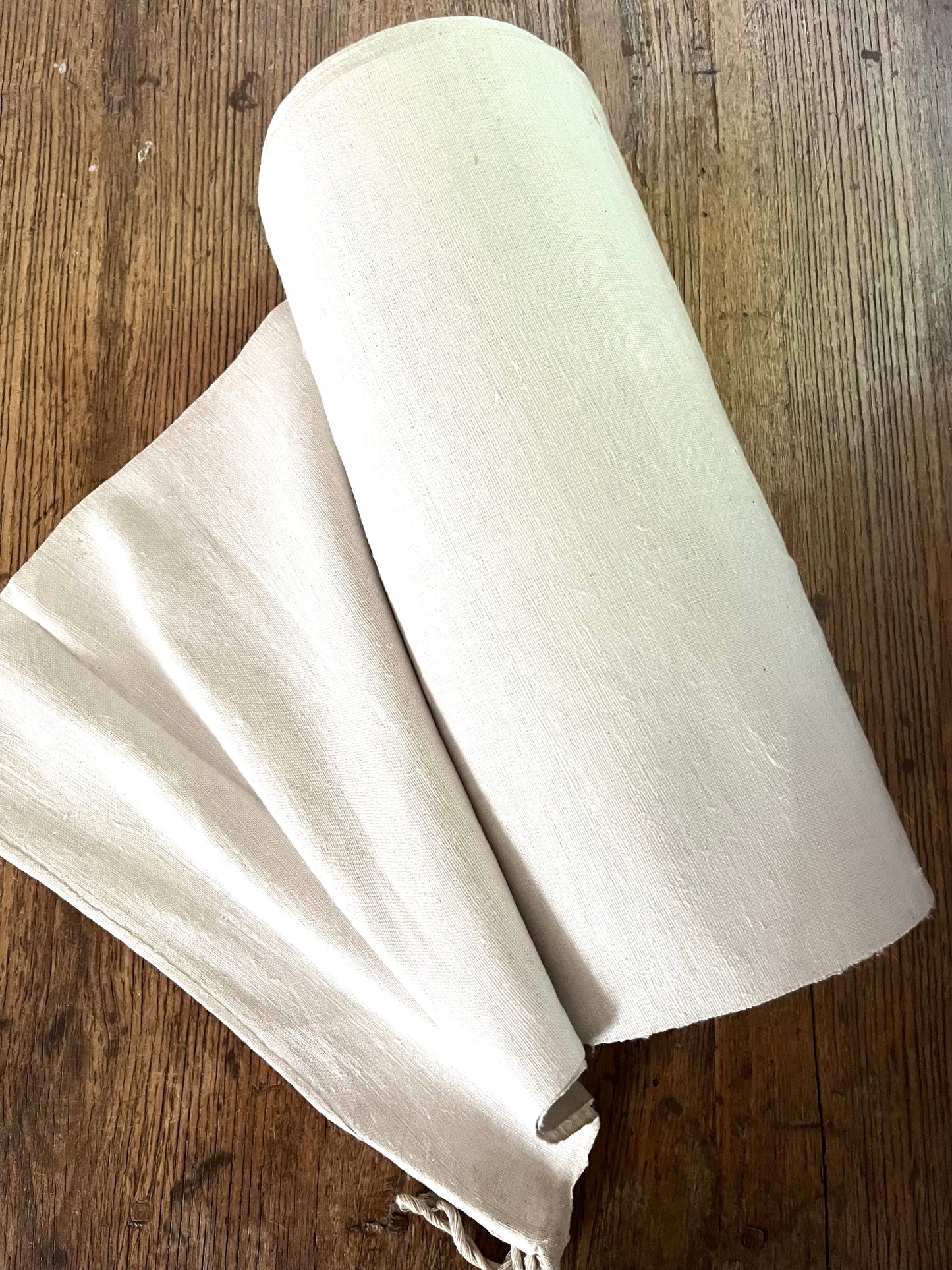Top antikes Leinen: 13 Meter, sauber und fein gewebt - 2,4 Kilo
