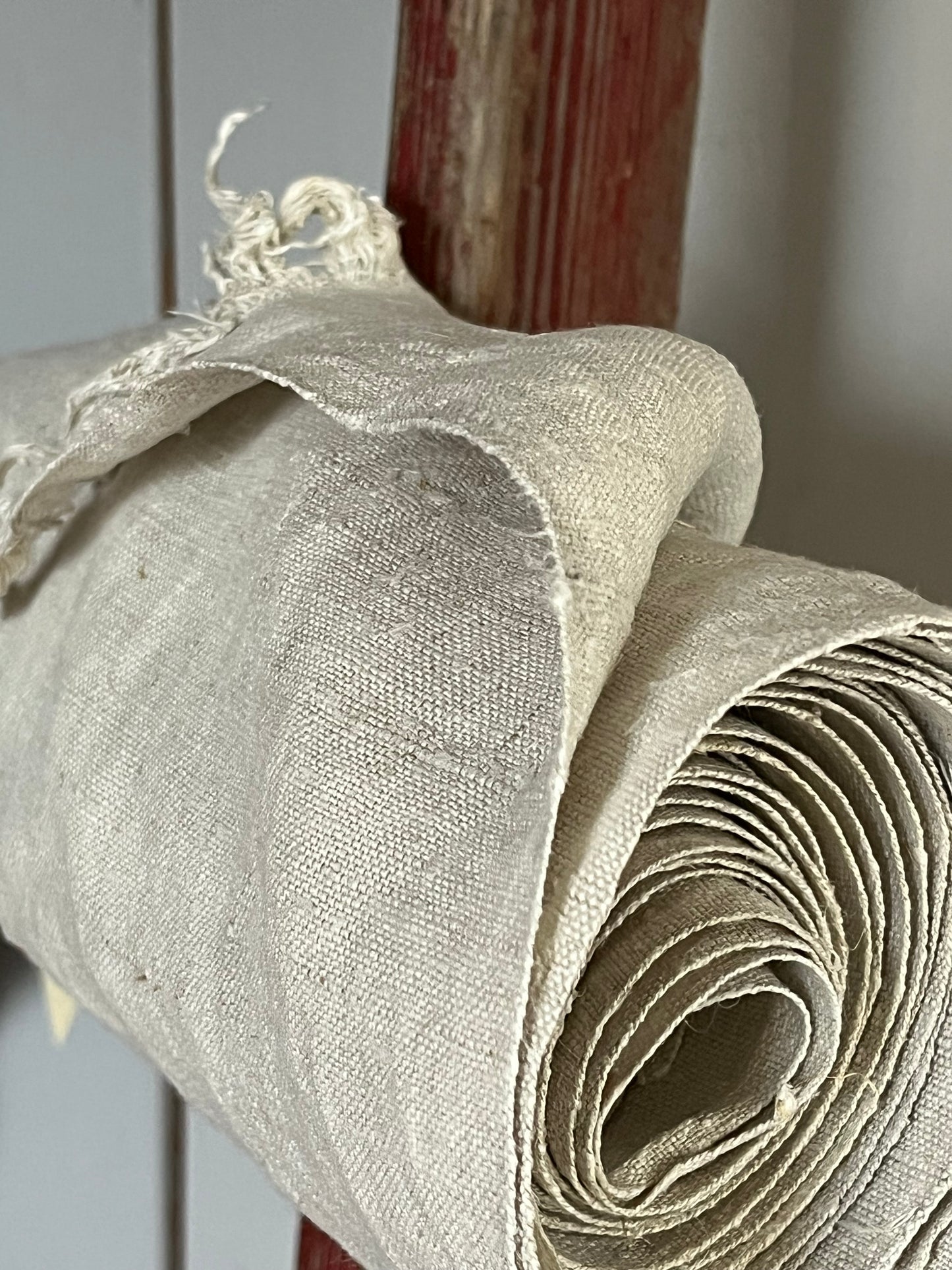 Rarität: 5,1 Meter Leinen 1895 gewebt, hervorragende Qualität, sauber