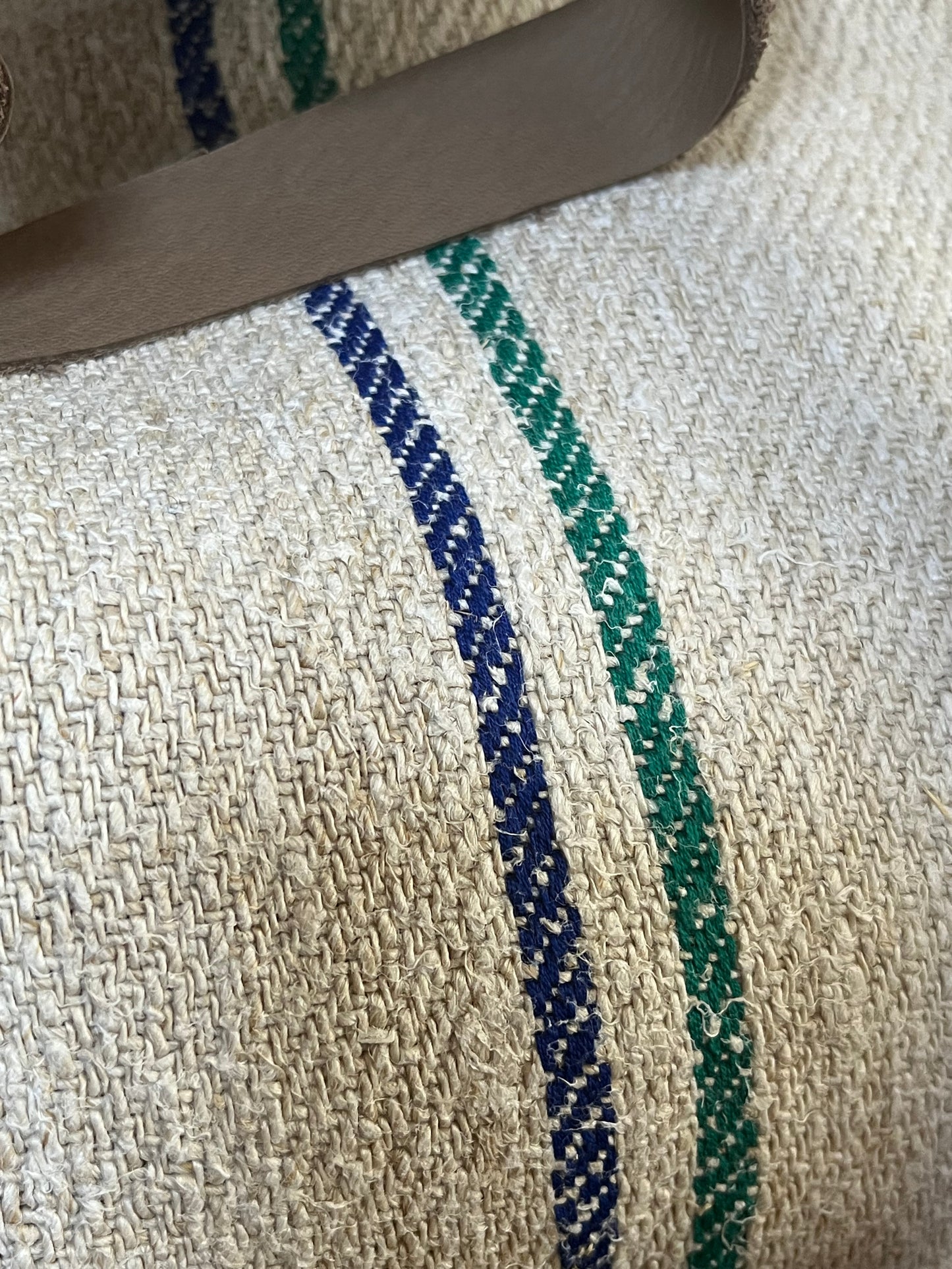 Tasche Shopper mit Streifen aus Kornsack