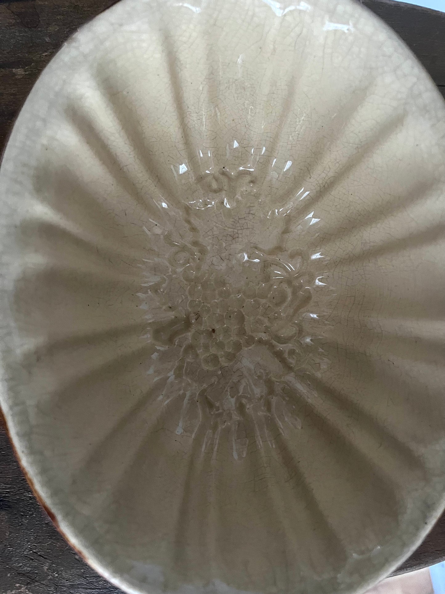 Französische Pasteten- oder Puddingform mit Patina