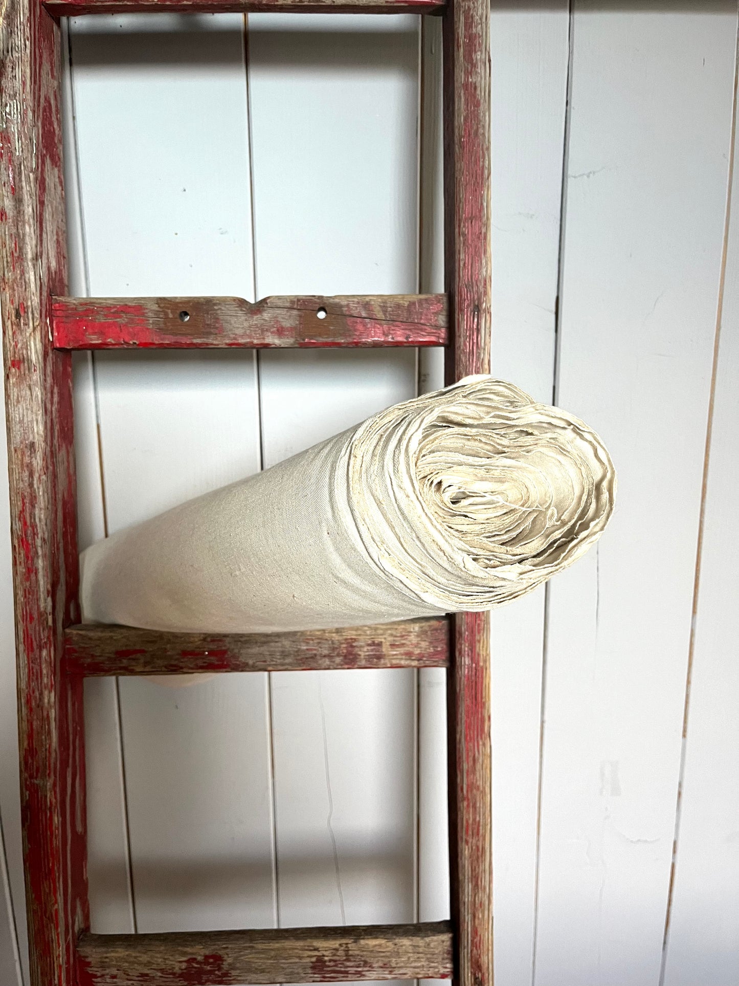 11 Meter altes Leinen, kräftig, Bauernleinen sauber