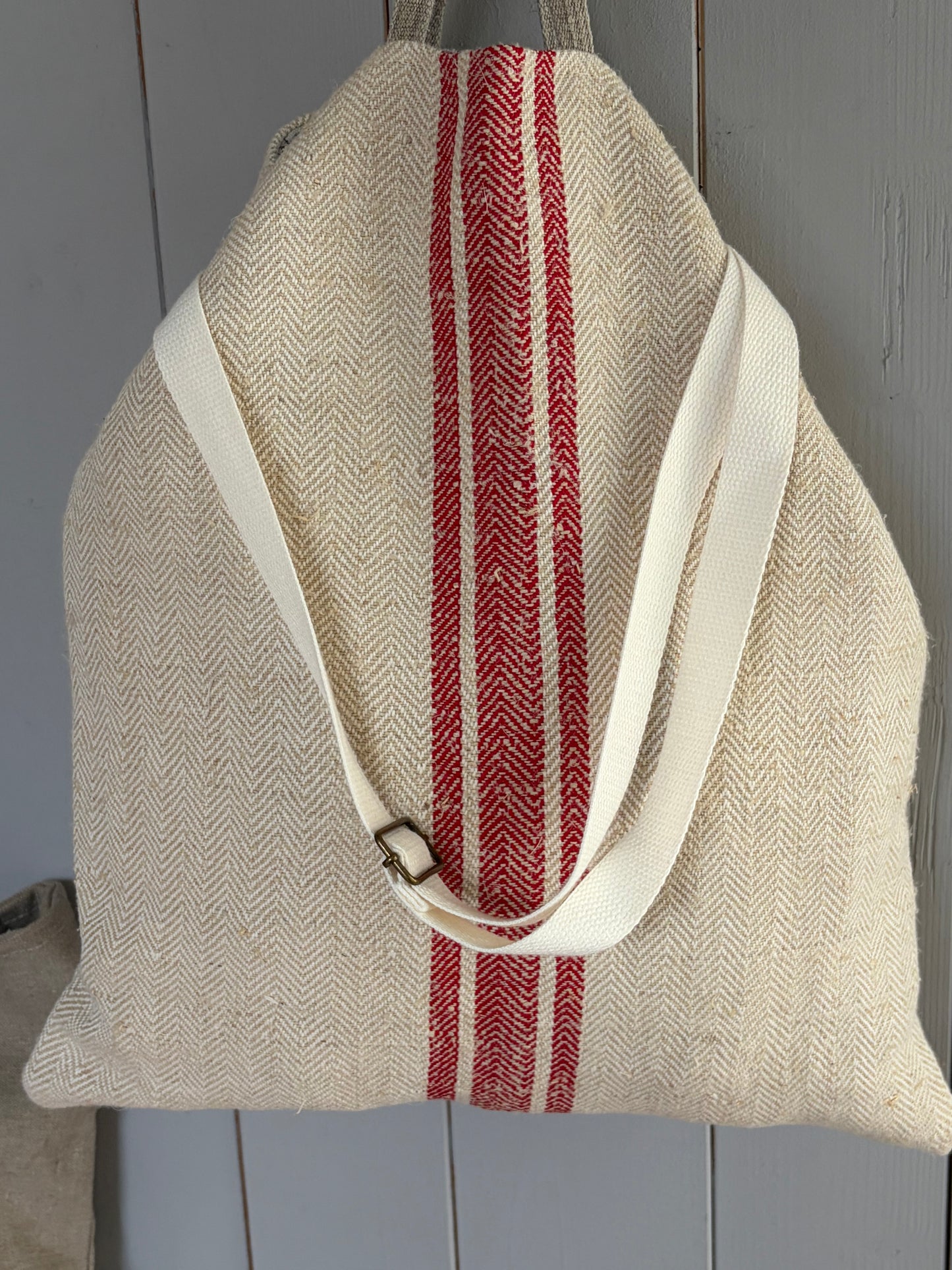 Everyday Tasche aus kräftigem altem Leinensack