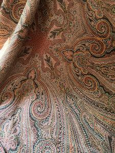 Große Decke aus dem Jugendstil Paisley Plaid