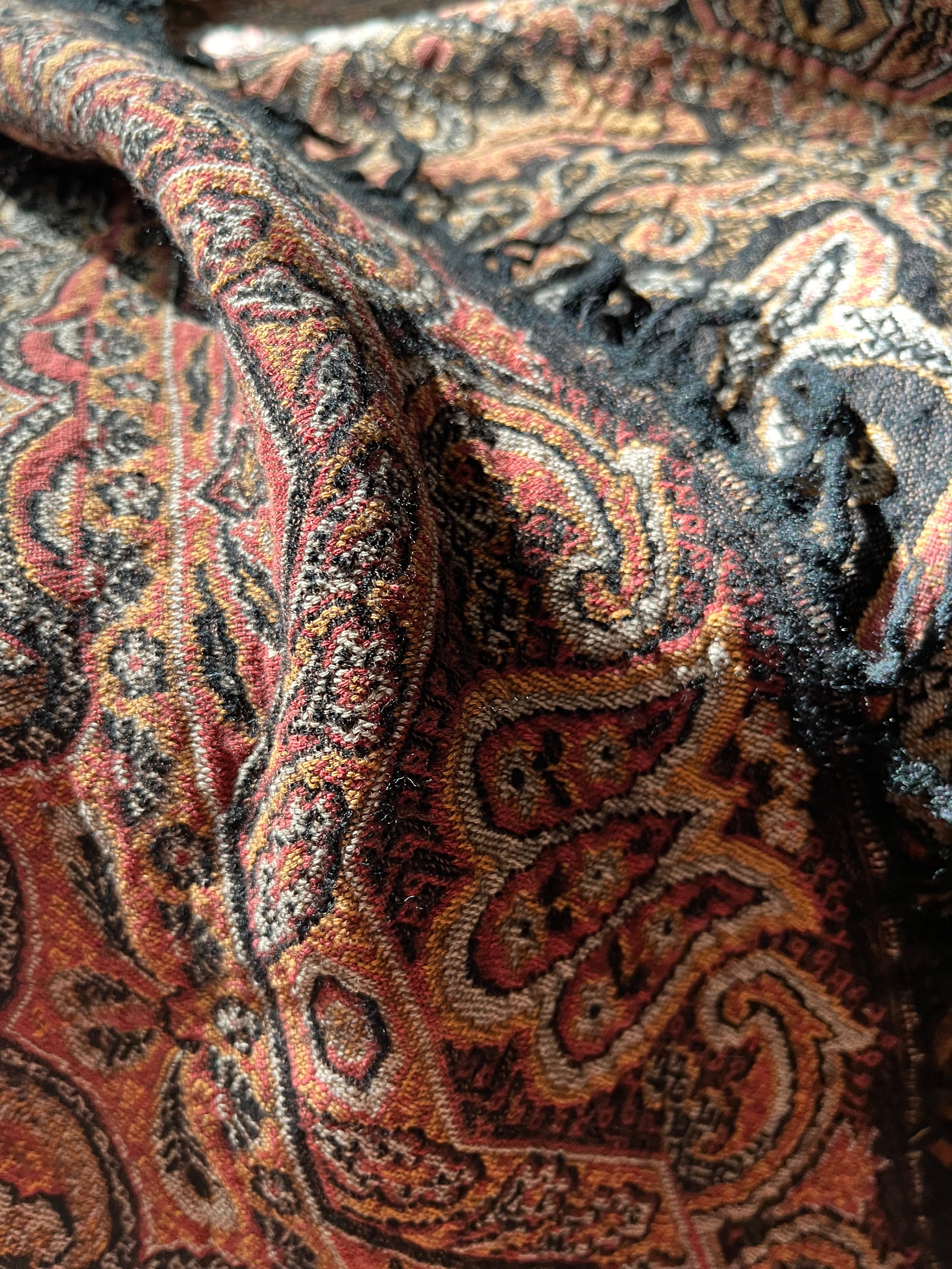 Decke aus dem Jugendstil Paisley Plaid