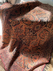 Decke aus dem Jugendstil Paisley Plaid