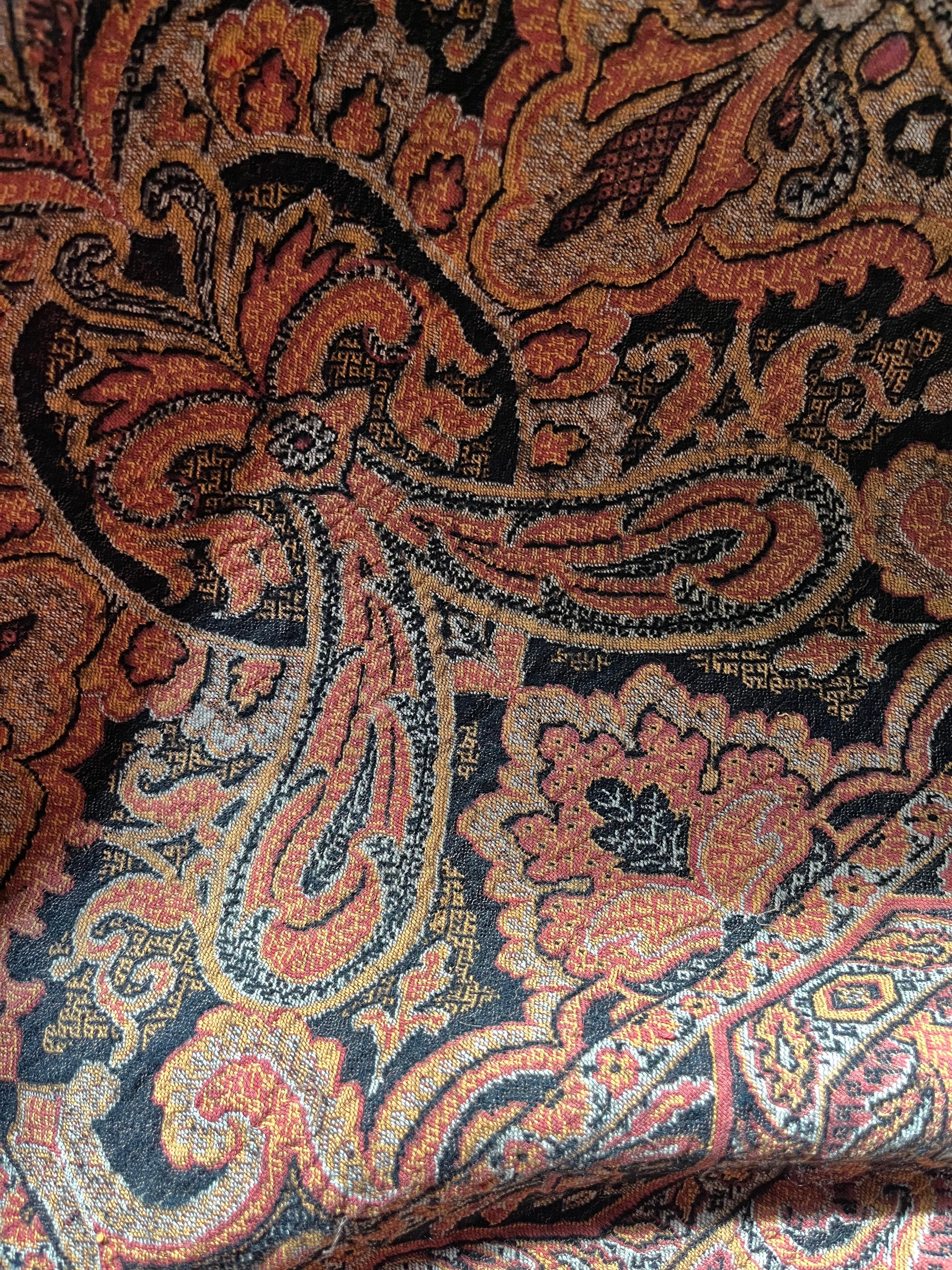 Decke aus dem Jugendstil Paisley Plaid