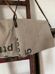 Die Kleine: Handtasche, small Shopper aus altem niederländischen Postsack