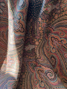 Große Decke aus dem Jugendstil Paisley Plaid