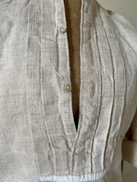 Charger l&#39;image dans la galerie, Schweres uraltes Großvater Hemd aus Hanf, Frankreich
