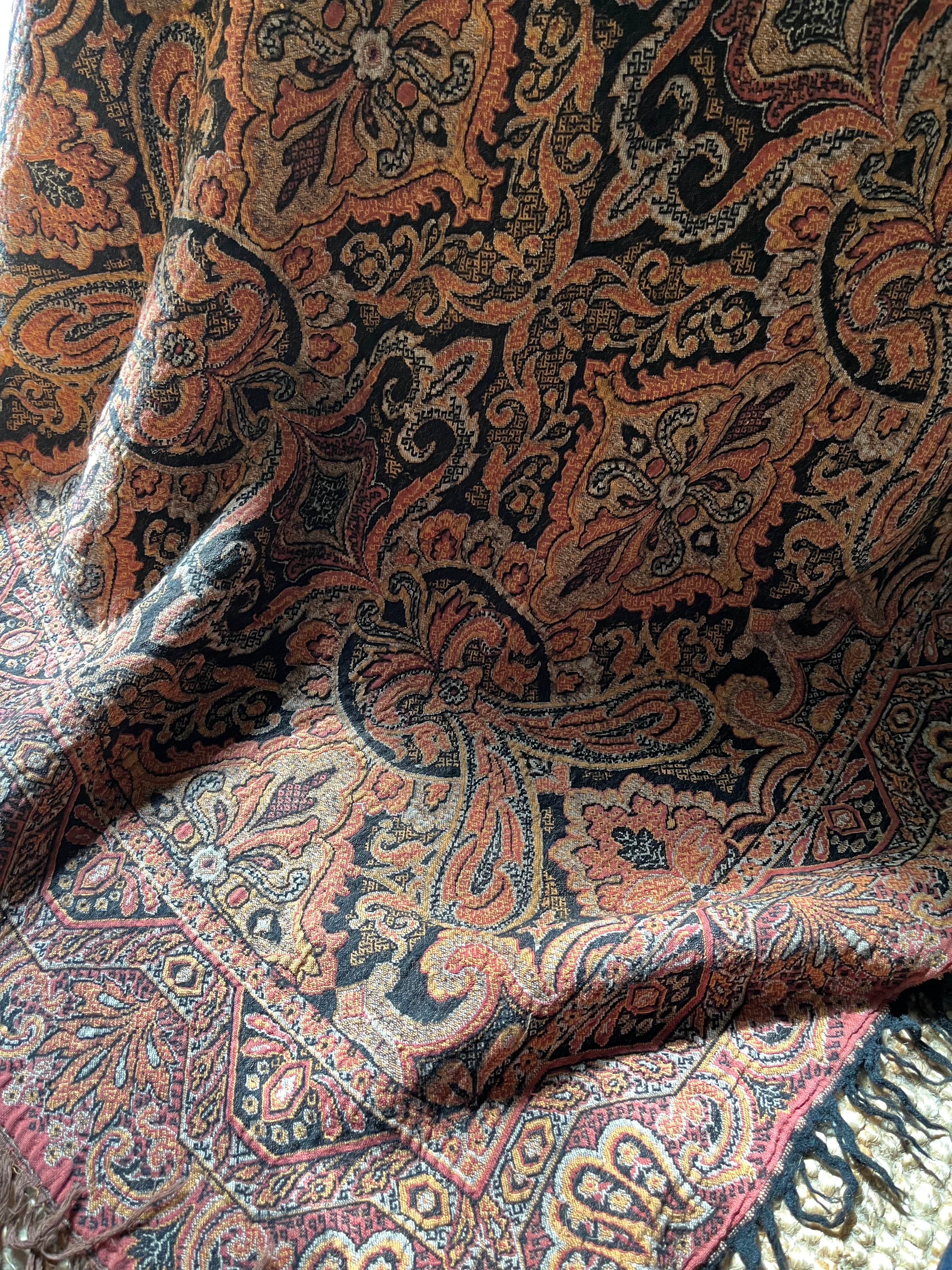 Decke aus dem Jugendstil Paisley Plaid