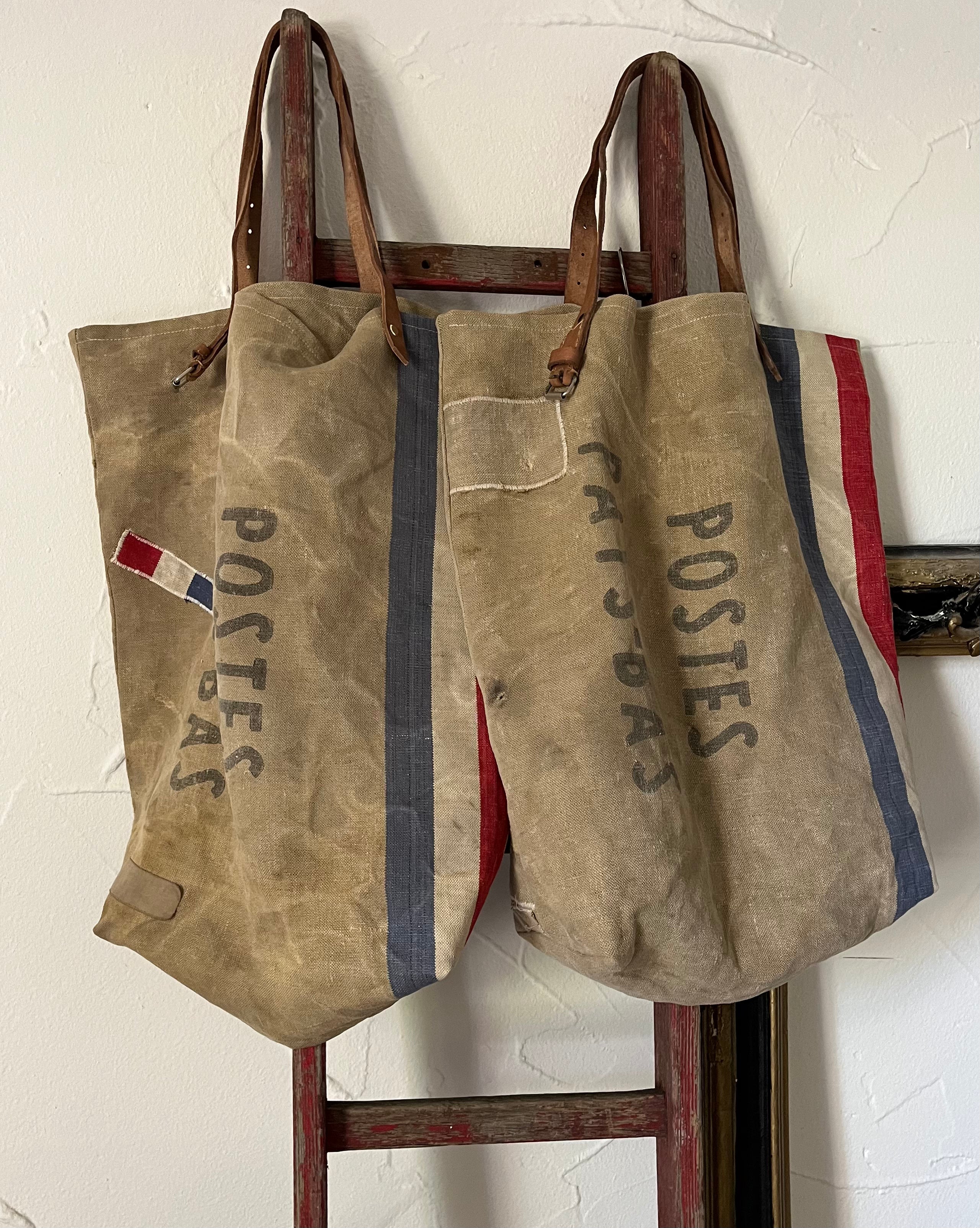 Dutch Postbag: Shopper aus einem alten niederländischen Postsack mit Aufschrift