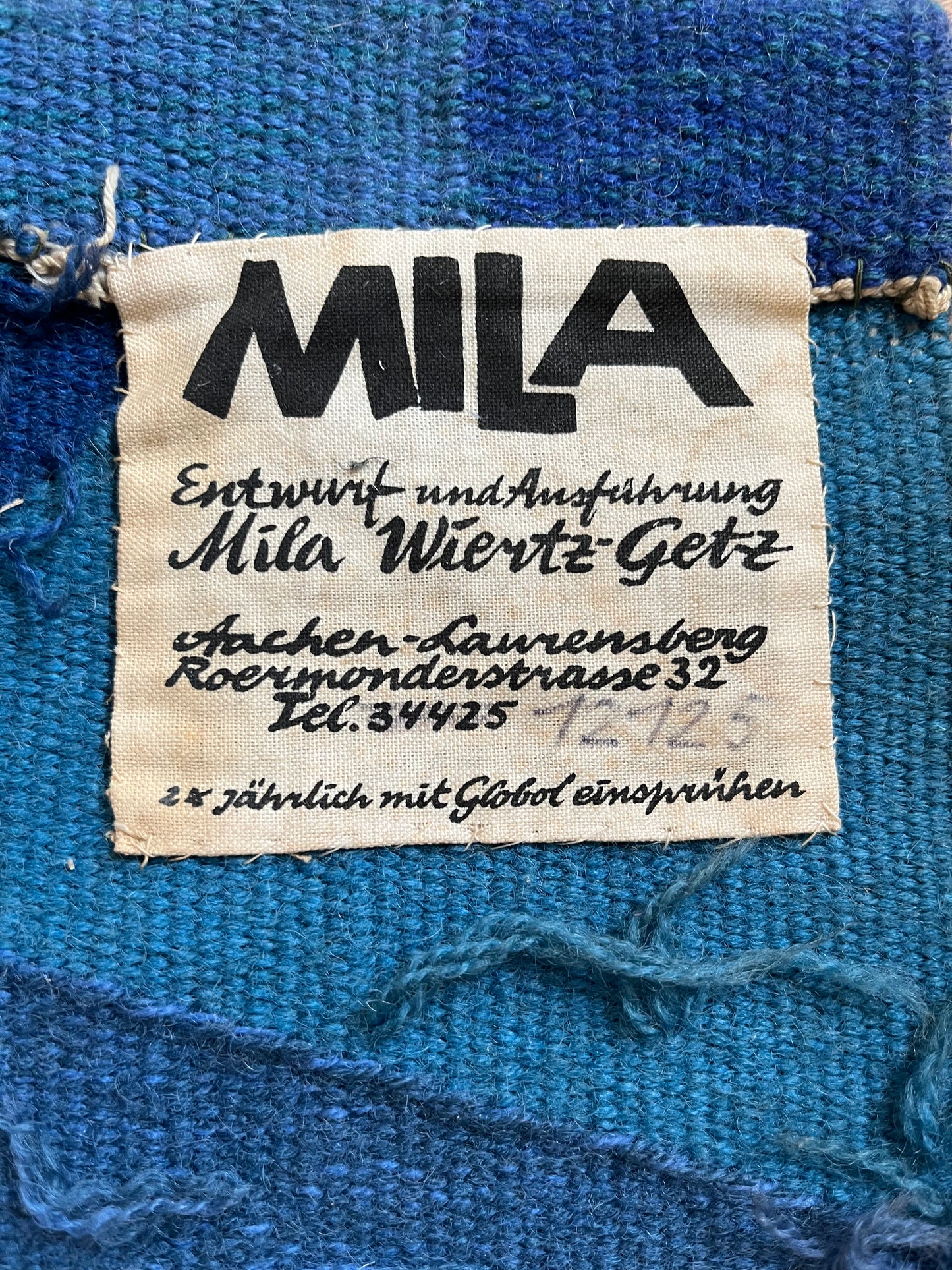 Künstler Teppich Wandteppich Mila Wiertz-Getz